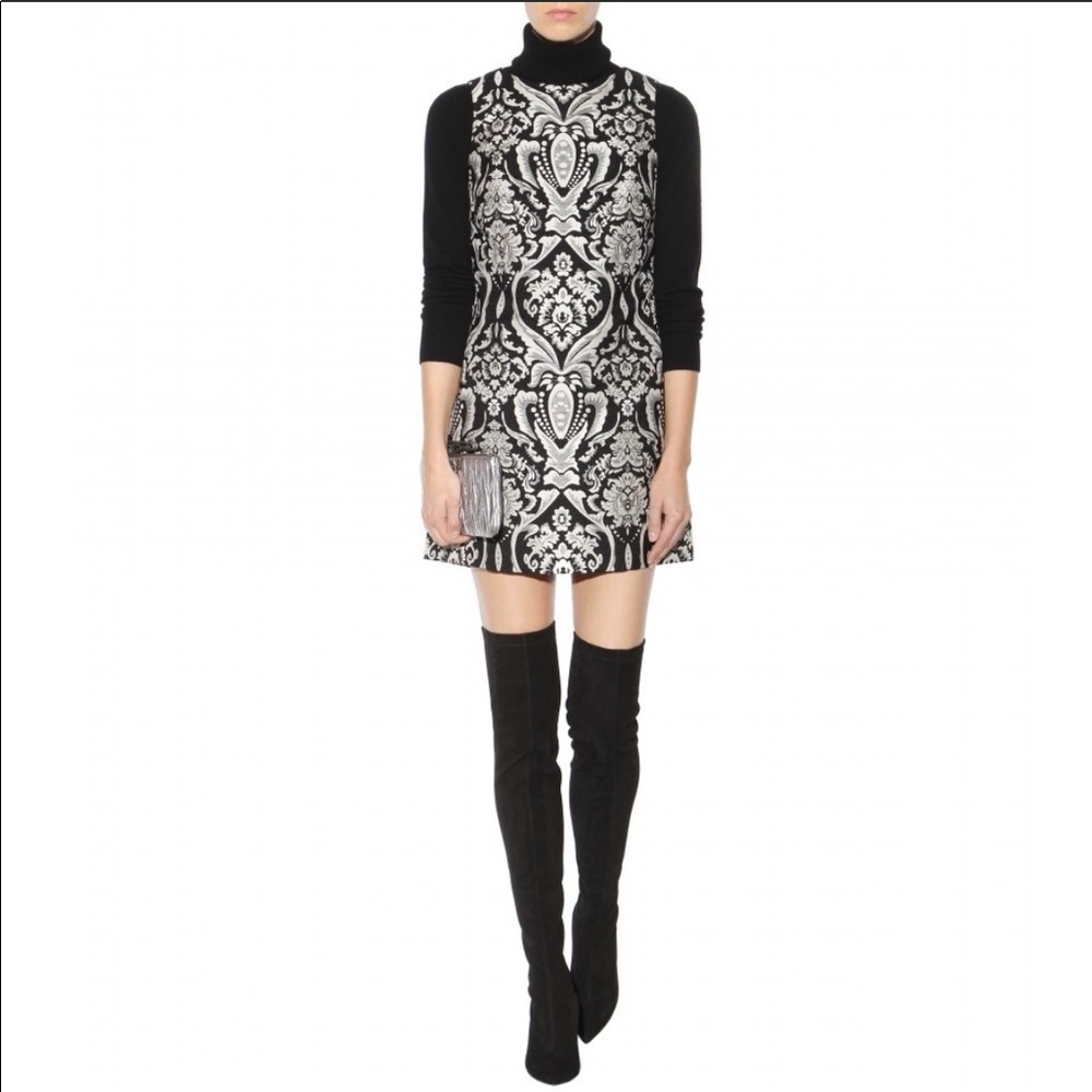 Alice + Olivia Clyde jacquard Shift dress sz 2